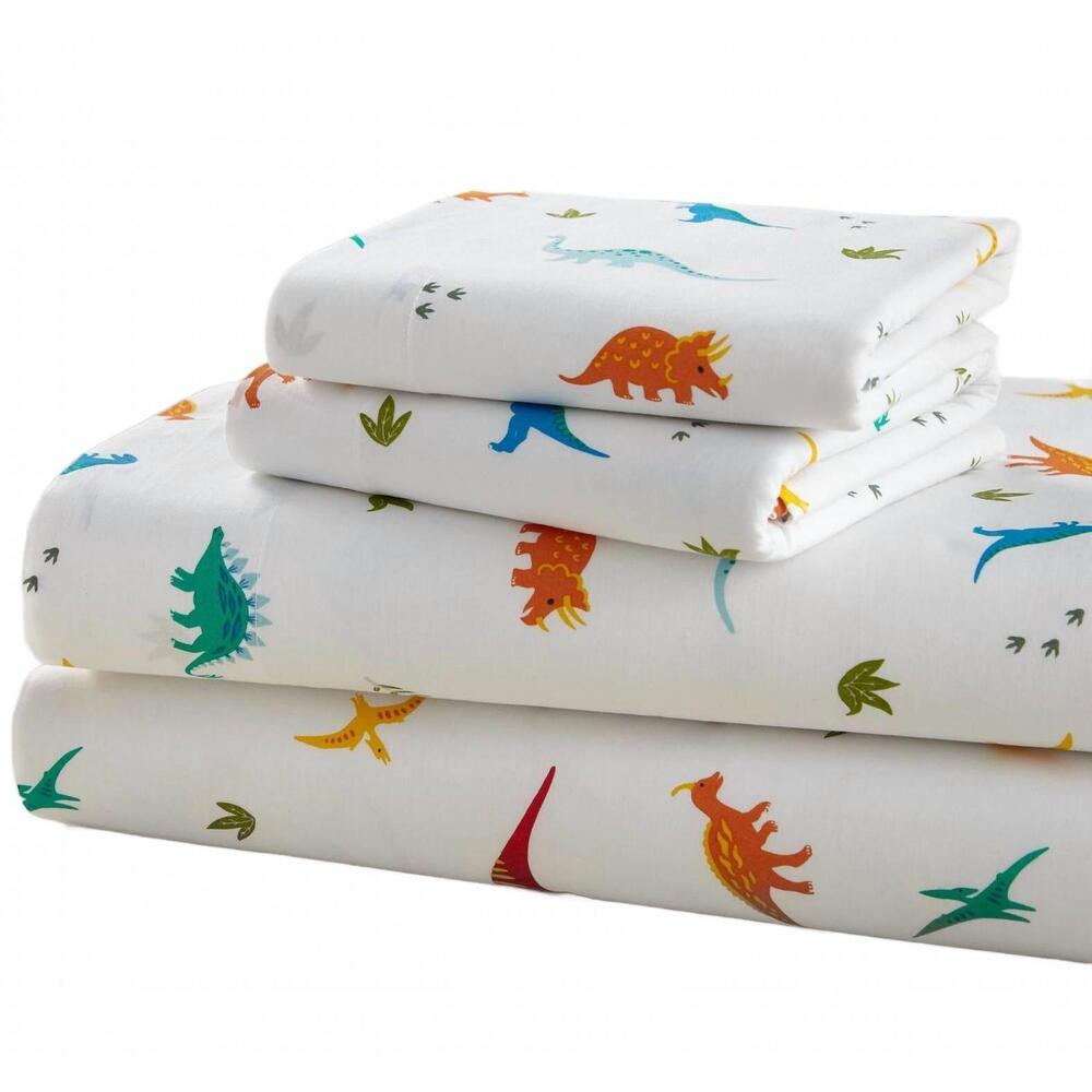 NEW WILDKIN super soft jurassic dinosaurs sheet set in white